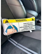 Poduszka moto na gadżet Warning Spódniczka – Nietuzinkowy design