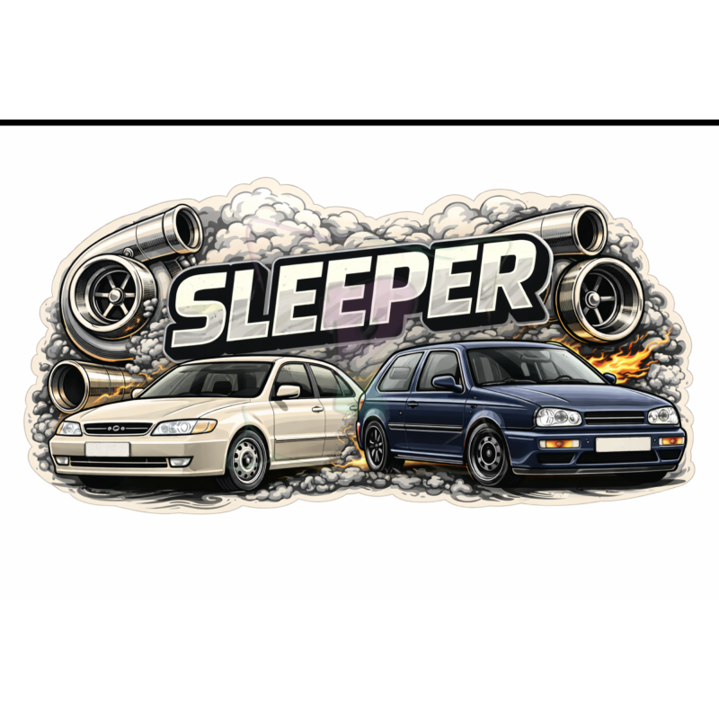 Poduszka na zagłówek 30x20 SLEEPER – tuningowy nadruk